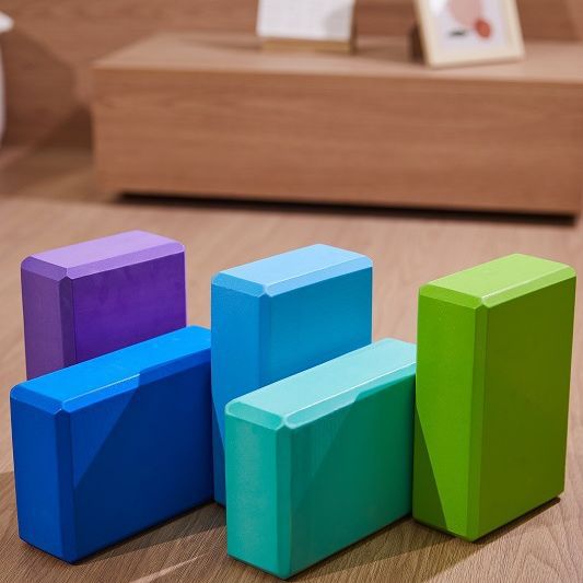 Yoga brick solid color high density environmental protection anti-pressure anti-dirty training special dance auxiliary tool non-slip brick foam brick