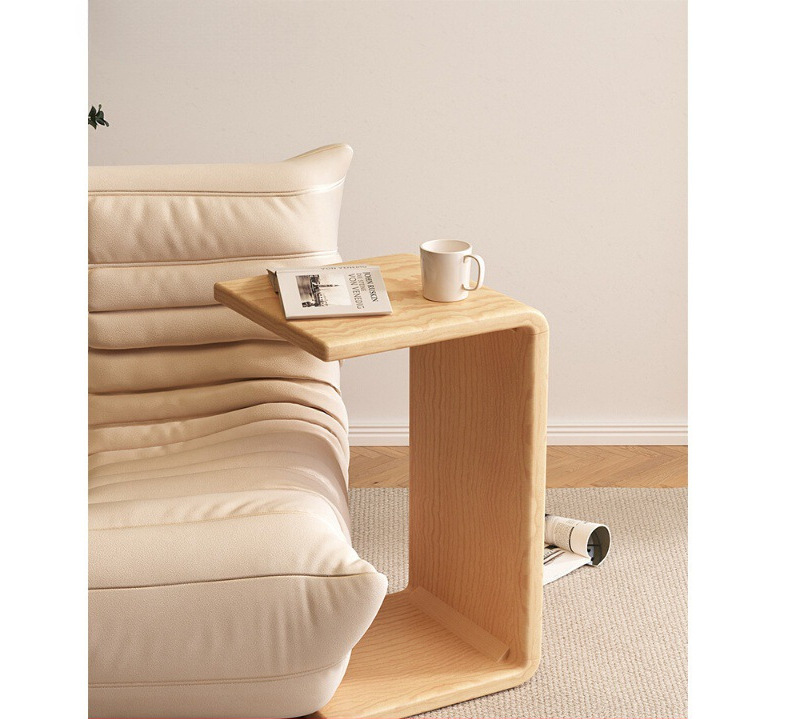 Столик у дивана, маленький кофейный столик для гостиной, современный простой, домашний стол из массива дерева, повседневный мини-креативный угловой стол