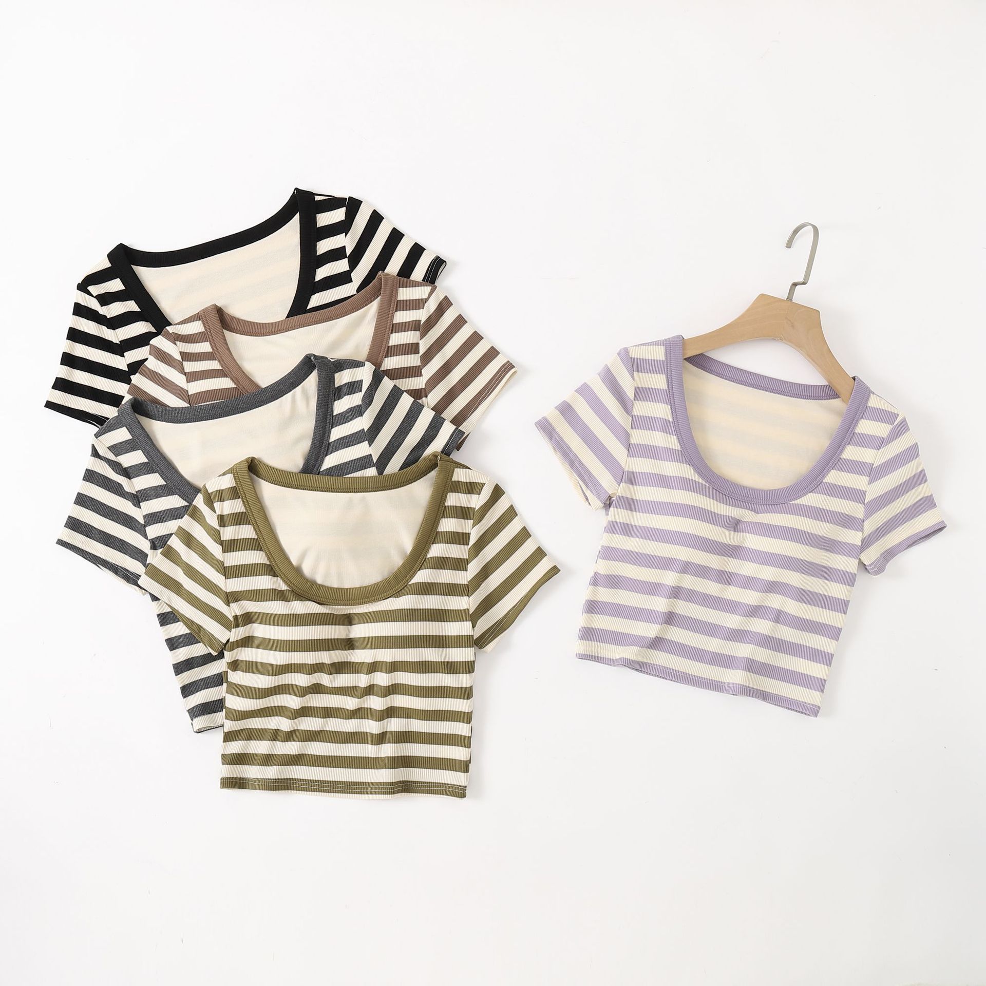 Женская футболка с коротким рукавом и нагрудной подушечкой, летняя, короткая, повседневная, спортивная, внутренняя