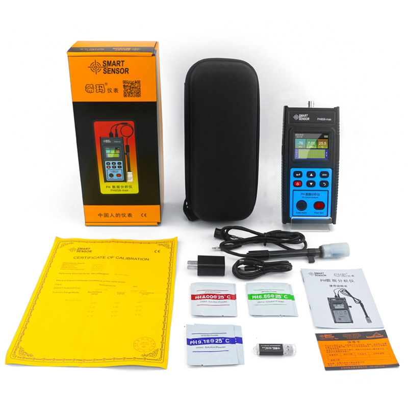 Xima Ph858Maxph Data Analyzer Industrial Water Quality Tester Acid-Base Aquarium Fish Tank Ph Value Analyzer