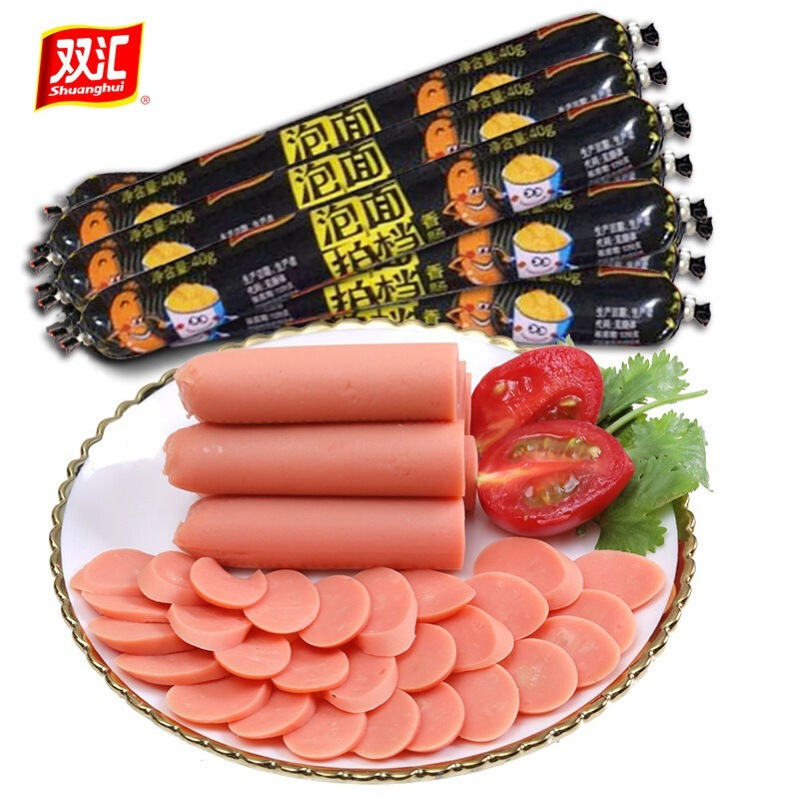 Shuanghui 32g Spicy Crispy Grilled Sausage Corn Sausage Sweet Hot Dog Sausage Barbecue Ham Instant Noodles Partner to Satisfy Hunger Meal Replacement