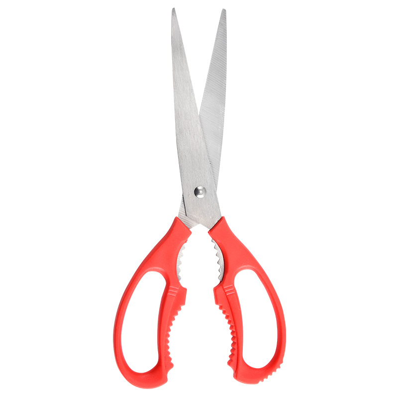 Wholesale Stainless Steel Barbecue Scissors Kitchen Scissors Korean Multi-purpose Household Barbecue Shop Scissors Manufacturers in Stock