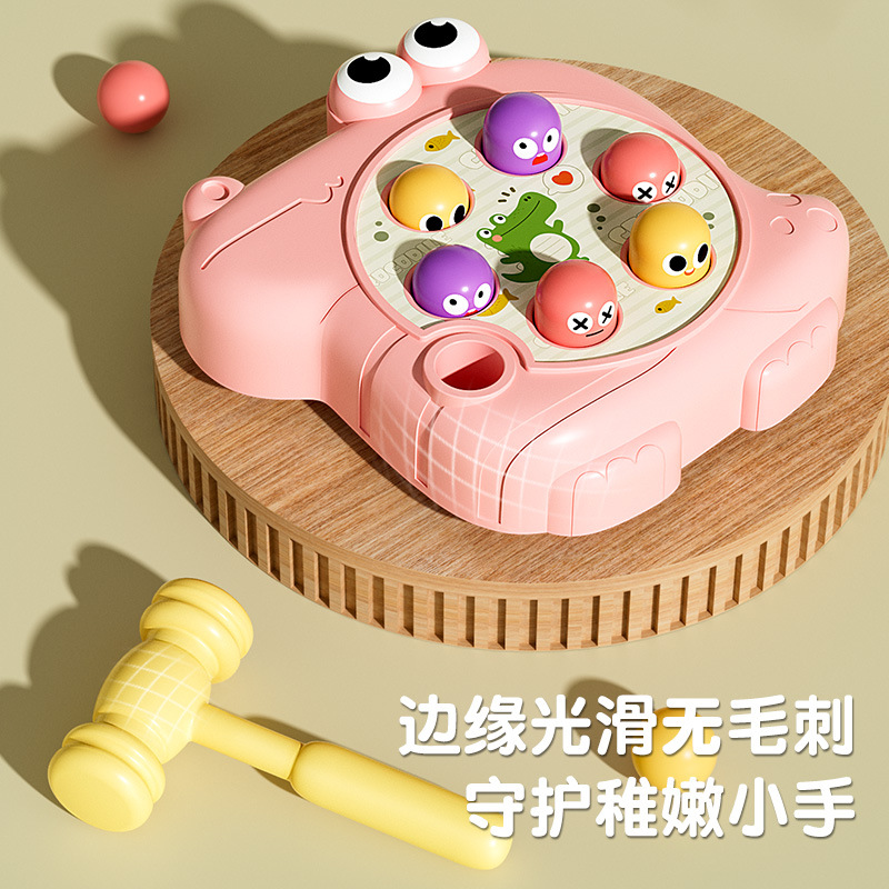 Baby Crocodile Hit Hamster Toy Children's Early Education Puzzle Press Tap Desktop Parent-Child Interactive Small Toy Gift