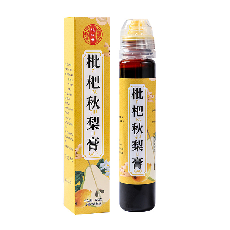 Loquat Autumn Pear Cream Wholesale Children's Gift Box Bottle One-Piece Packed Cream Square Canned Cream 130g Autumn Pear Cream