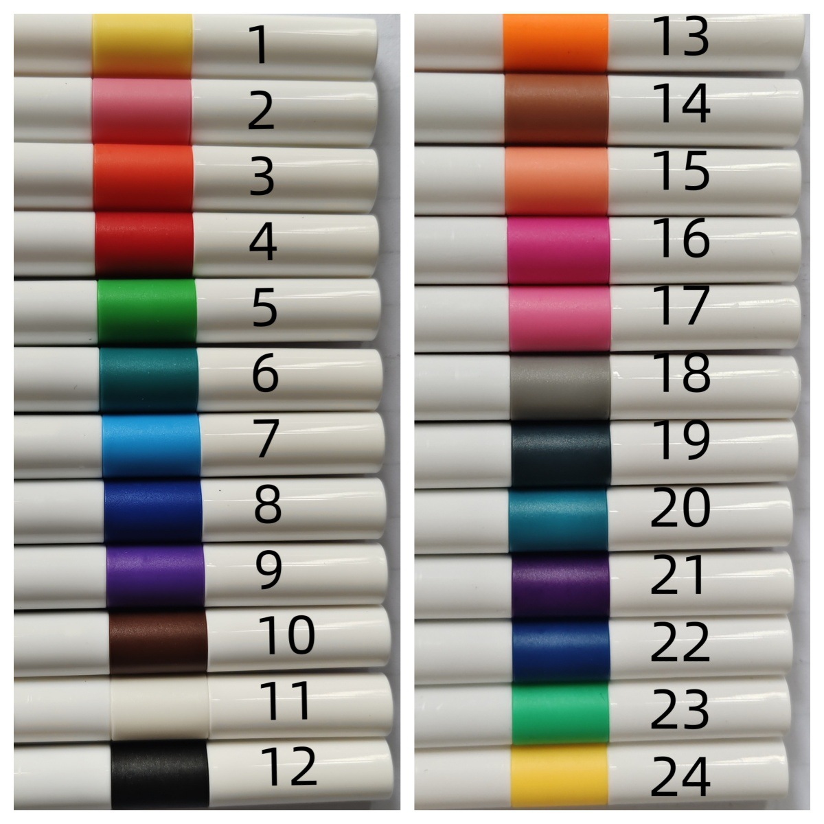 Оптовая продажа 60 цветных акриловых маркеров для детей и студентов, водостойкие