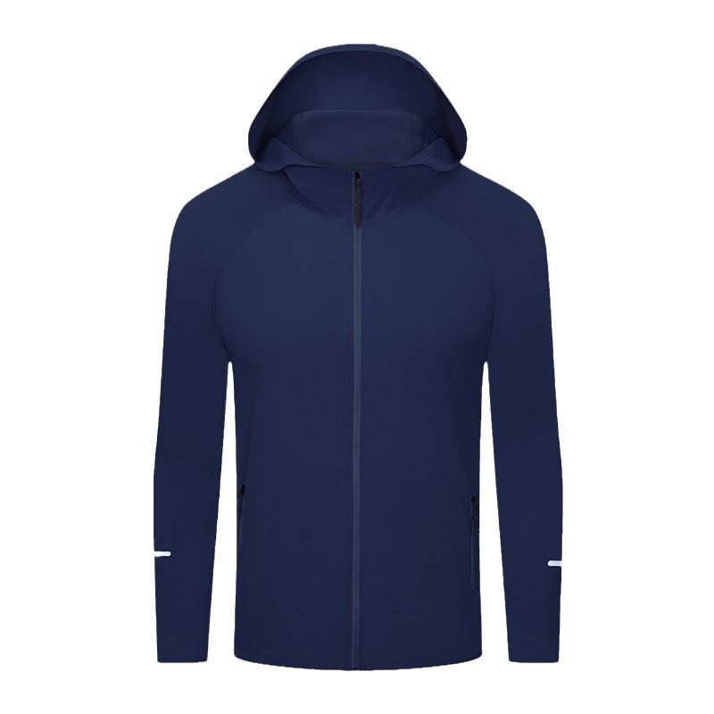 Men's and Women's Running Windbreaker Lightweight Jacket Autumn Long-sleeved Zipper Hoodie Quick-drying Outdoor Windproof Jacket