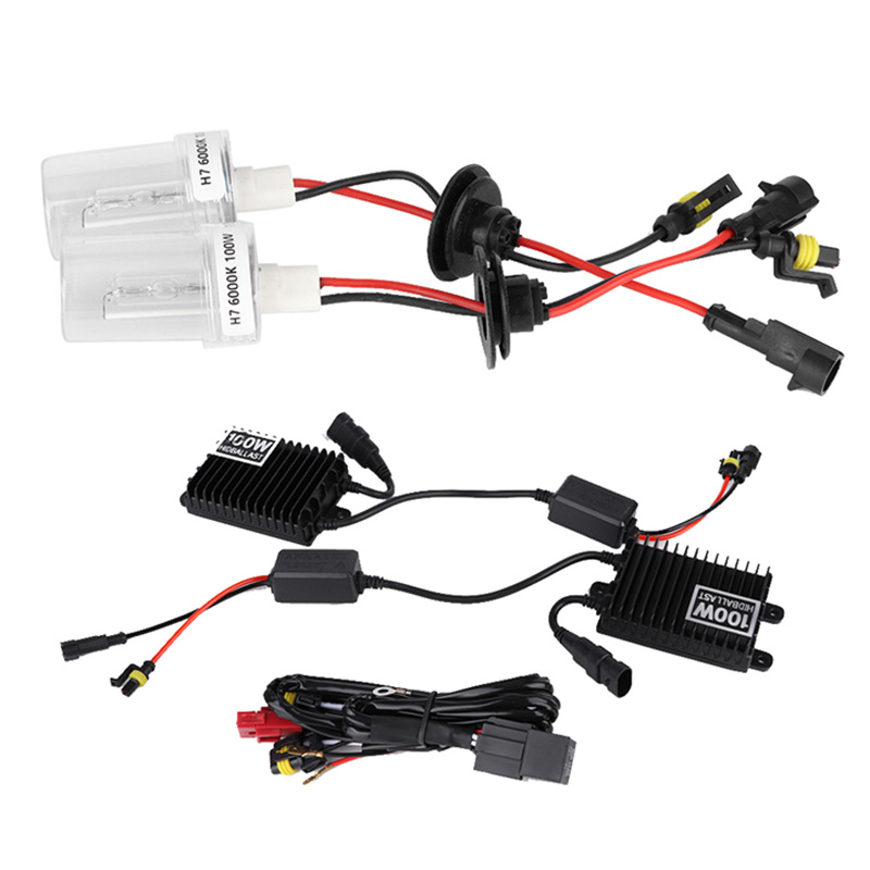 Оптовые производители 12V100W ксеноновая лампа комплект высокая яркость высокая мощность HID ксеноновая фара