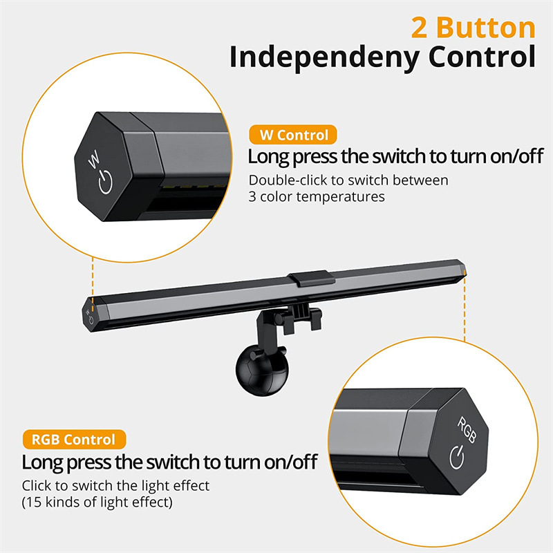 Computer screen monitor hanging light rgb magic color horse running light e-sports colorful game atmosphere light Office eye protection light