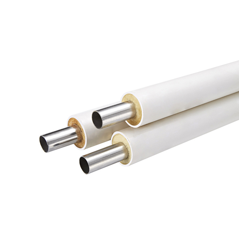 304 Stainless Steel Foam Polyurethane Insulated Pipe 316L Stainless Steel Dn20 Sanitary Hot Water Supply Pipe