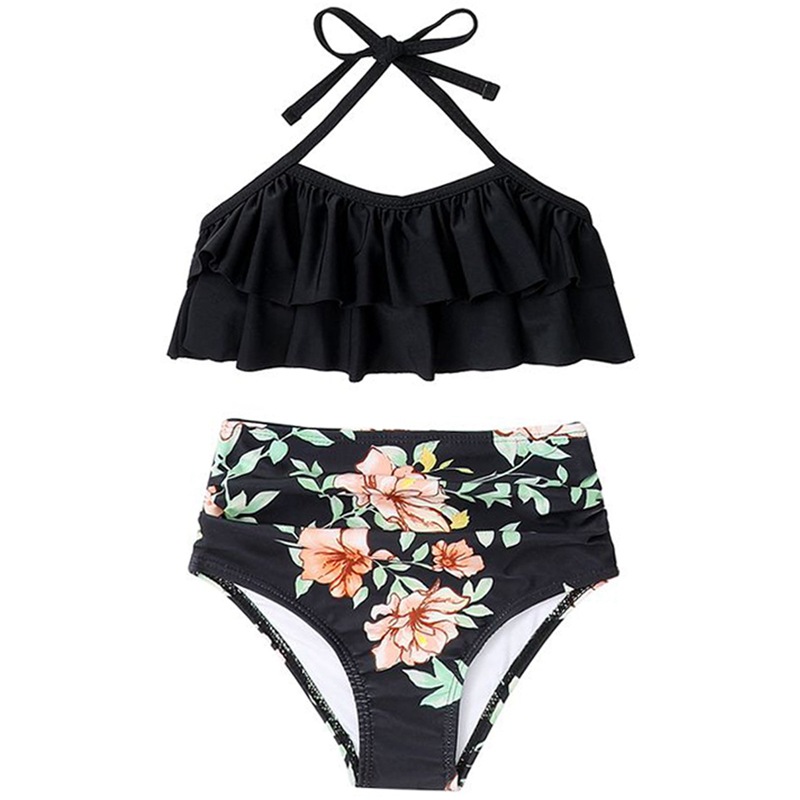 Новый купальник Xingcheng для девочек, раздельный, для больших детей