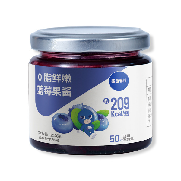 Shark Fit оптовая продажа чистый джем низкий 0 жира сахароза легкий калорийный завтрак добавка производитель крупный объем синий