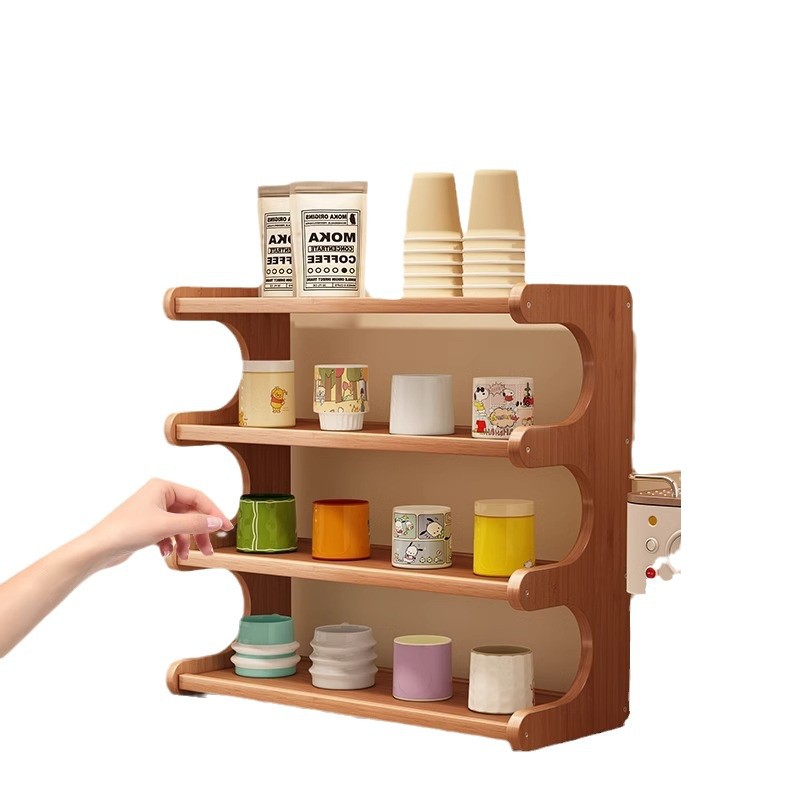 Water Cup Storage Rack Cup Storage Rack Office Table Finishing Table Top Multi-layer Small Shelf