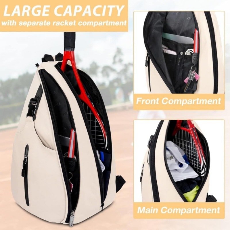 Hot-Selling Cross-Border Badminton Bag, Outdoor Sports Training Shoulder Tennis Bag, Pickleball Backpack, Crossbody Bag