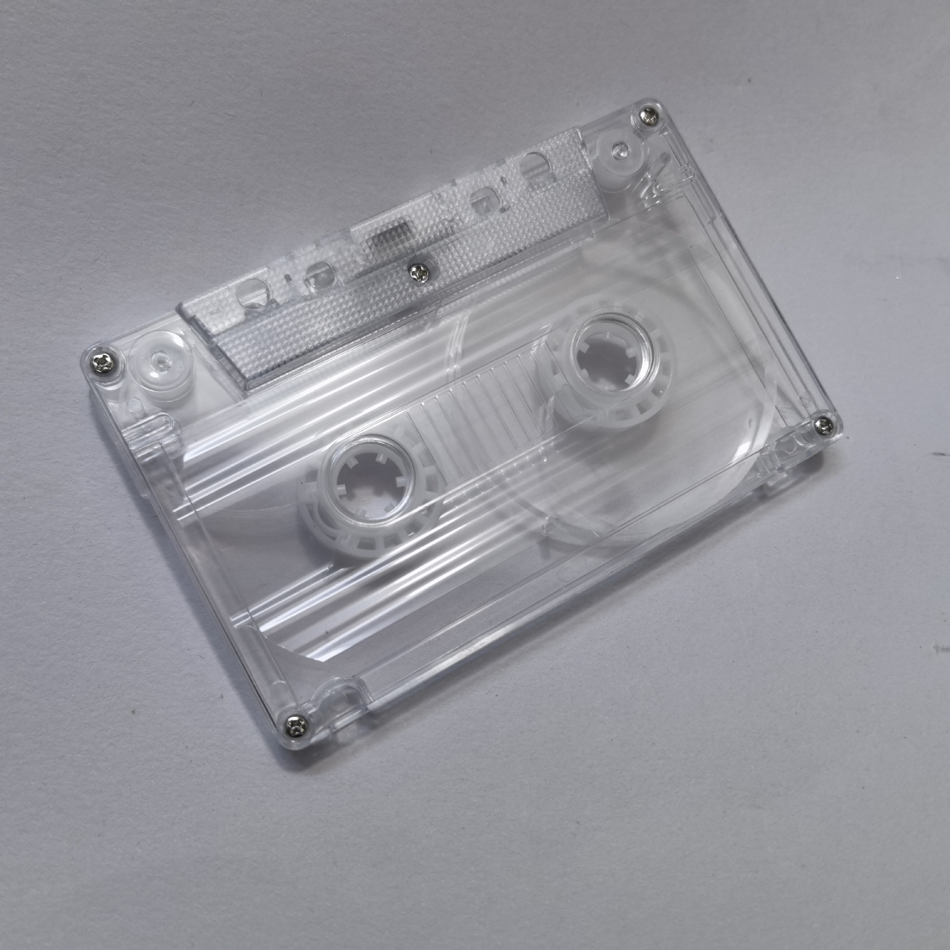 Audio Tape Cartridge Transparent Shell Refitting Metal Small Opening Shell No Inner Core No Outer Box Recording Shell Magnetic Tape Shell