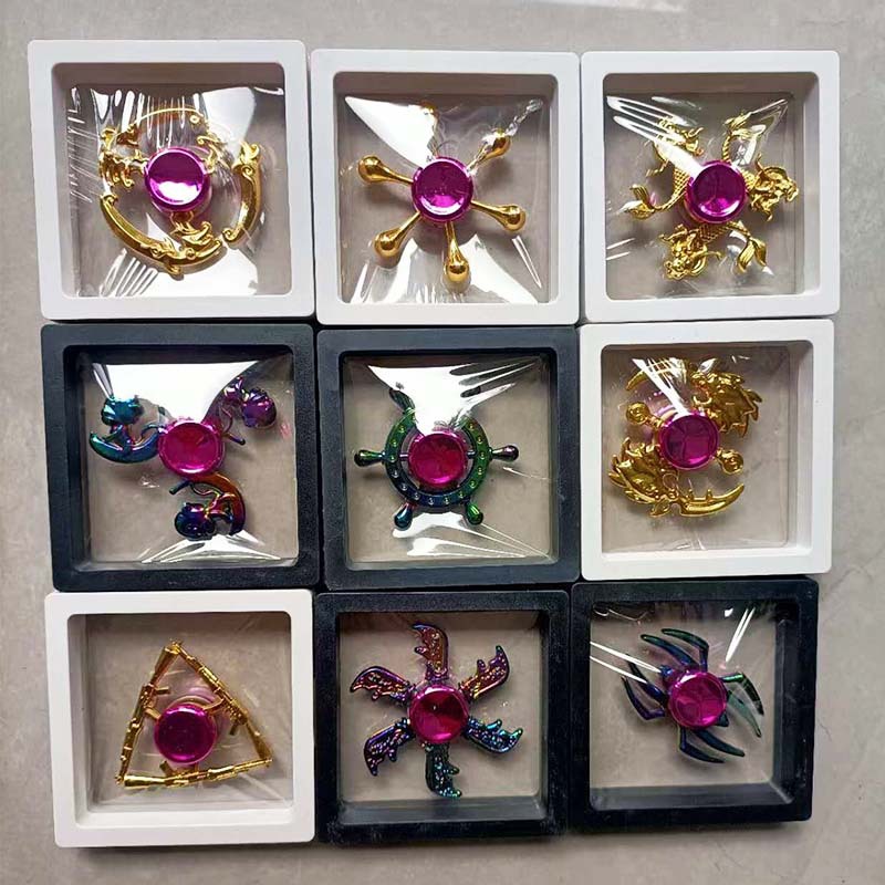 Мини-гироскоп с цветным спиннером в коробке, металлическая игрушка для пальцев для мальчиков