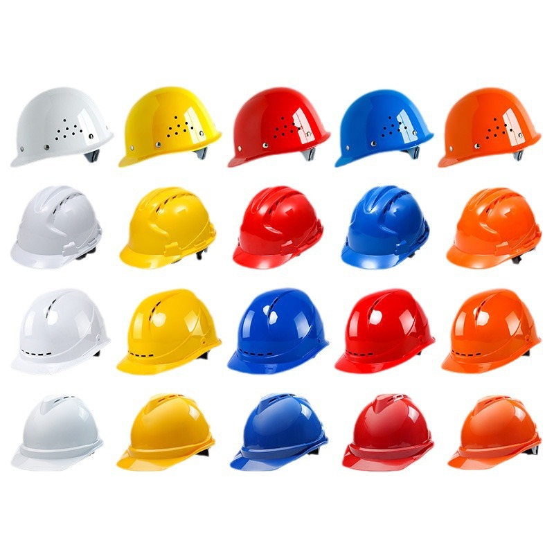 First Shield National Standard Construction Site Breathable Helmet New Helmet Construction Construction Engineering Anti-Smash Thickeneded Safety Helmet Labor Protection Anti-Smash