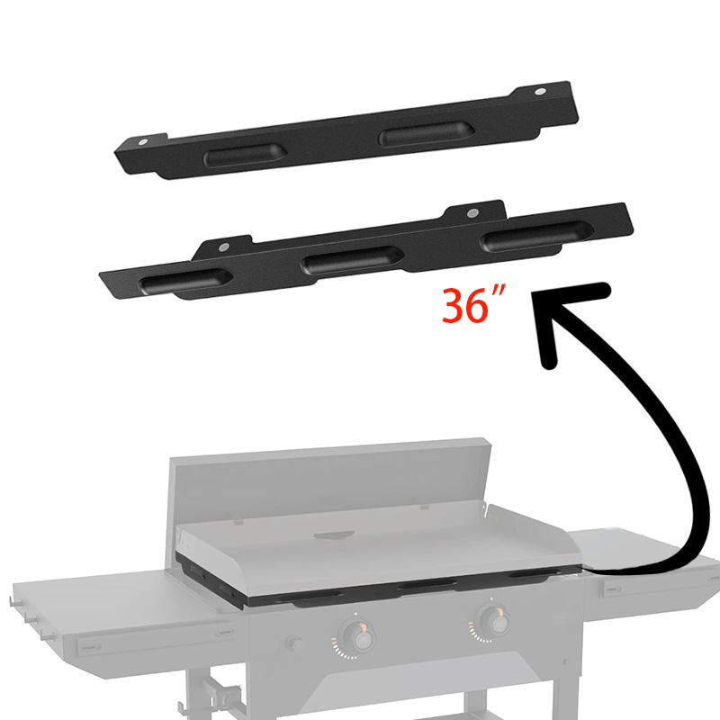 Cross-Border 36inch Bbq Windshield Stainless Steel Windshield Black Stone Barbecue Wind Screen Accessories Manufacturer Wholesale