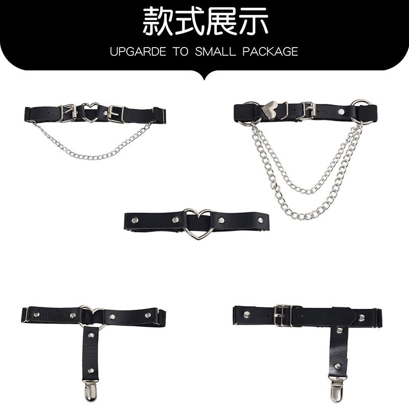 Hot-selling factory direct niche simple trend garter belt leather a variety of personality Joker jewelry