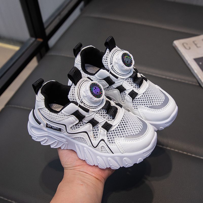 [Colorful Choices] Children's Single Mesh Sports Shoes 2025 Summer New Boys Hollow Breathable Mesh Shoes Girls