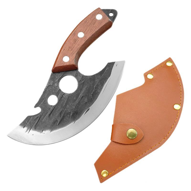 Cross-border Foreign Trade Forging Bones Knife Outdoor Camping Meat Cutting Small Machete Hand Knife Household Kitchen Stainless Steel Dishes