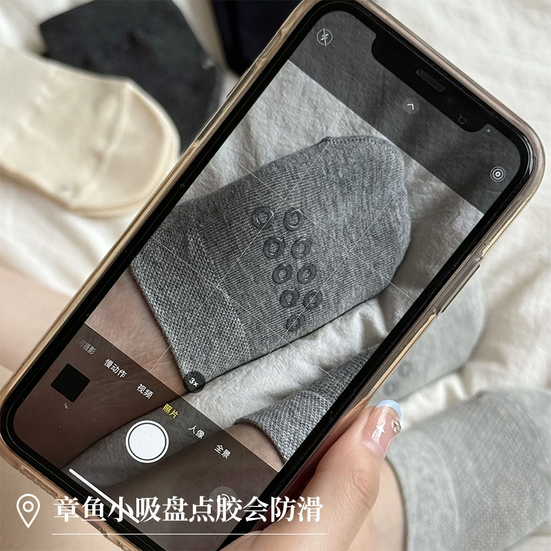 New cotton socks children summer thin mesh breathable socks half palm socks spring and autumn ladies shallow boat socks wholesale