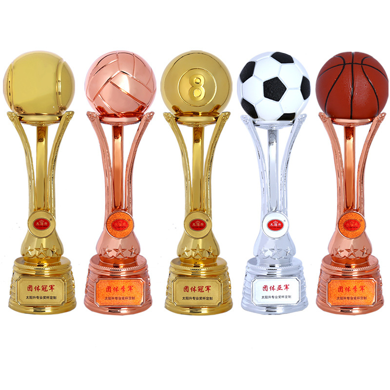 Trophy Engraved Basketball Football Baseball Golf Billiards Tennis Badminton Table Tennis Sports Games for Tong