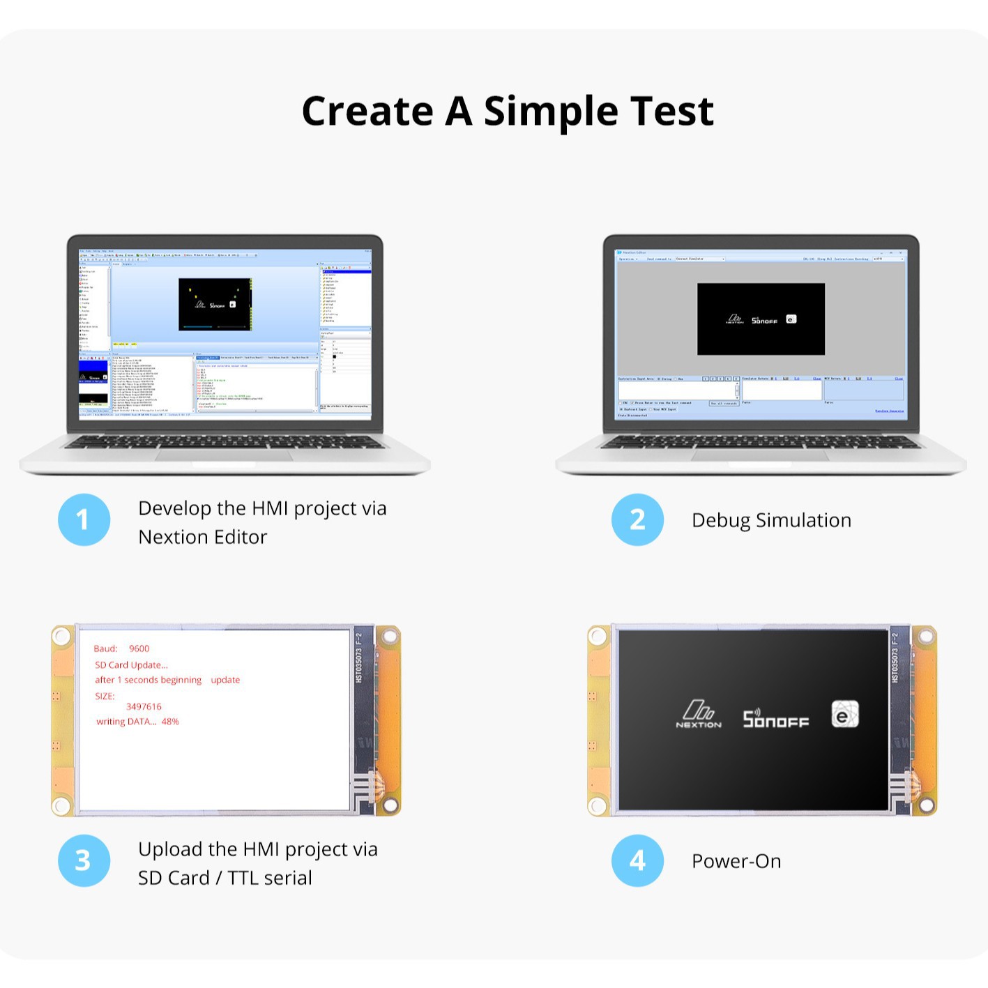 Sonoff Nextion 4.3inch Hmi Ips Display Screen Intelligent Sonoff Nx4848E043-011C