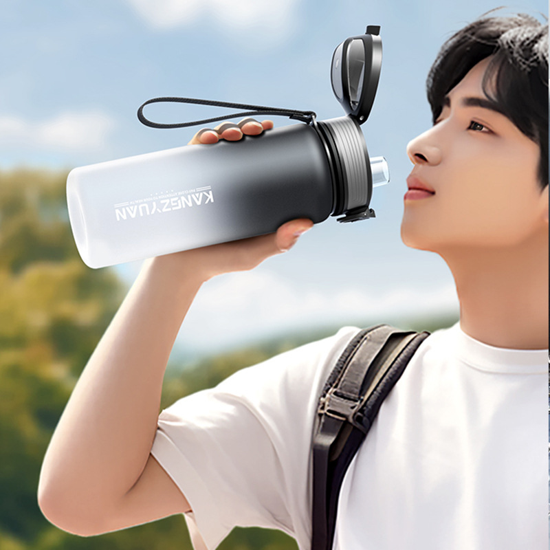 Plastic Cup Sports Cup Kettle Outdoor 1l Large Capacity Frosted Space Cup Big Cup Creative Gift Factory