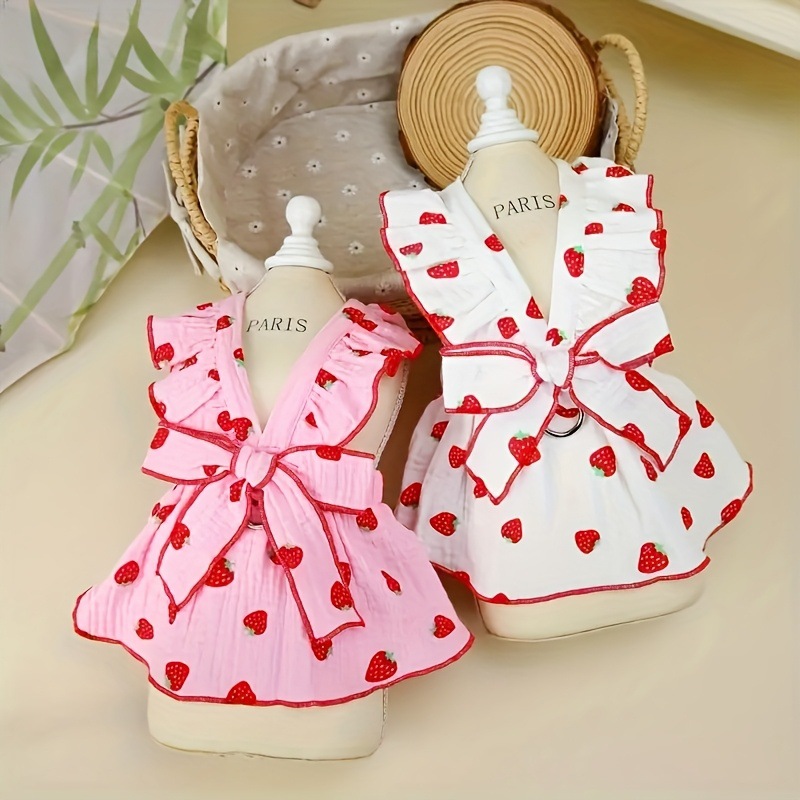 2025 New Cross-Border Dropshipping 2-Piece Puppy Pet Skirt Summer Puppy Clothing for Ladies Cute