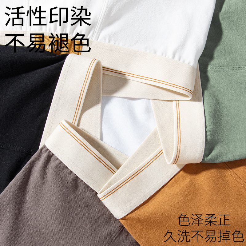 Men's Underwear Boys Pure Cotton Antibacterial Four-Corner Pants Cotton Underwear Men's Sports Breathable Teenager Boxer Shorts Head
