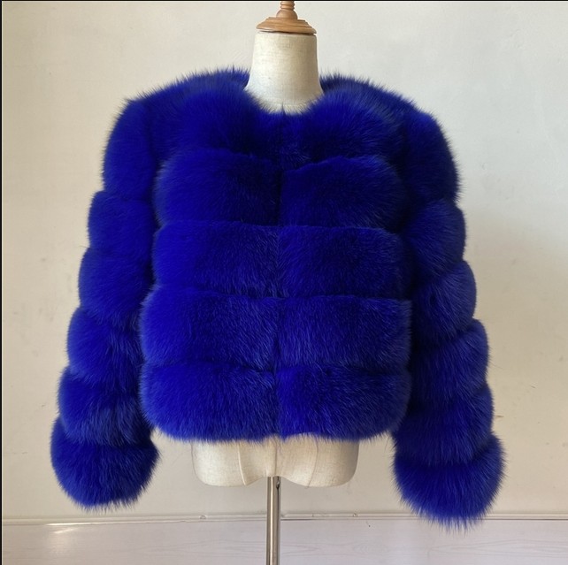Faux Fox Fur Imitation Fur Coat Women's Short Long-Sleeved Fur Mink Fur Artificial Fur Hot Sale in Europe and America