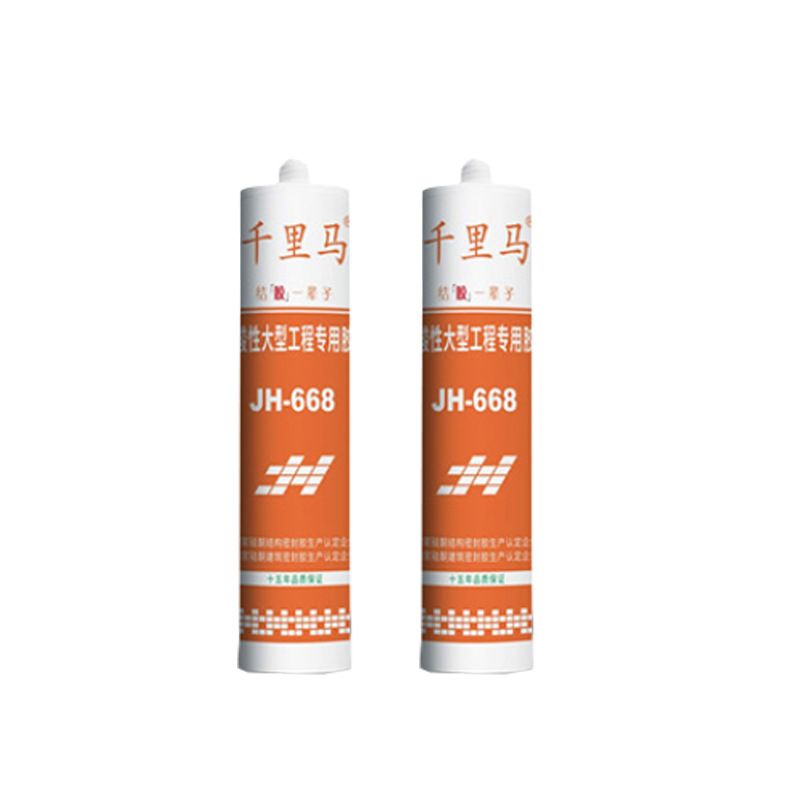 Jiazhe Construction Qianlima Jh-668 Acidic Large Engineering Special Adhesive Sealant Glass Glue Anti-High Viscosity