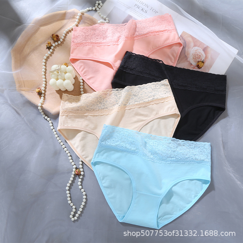 Европейские и американские кружевные трусы, большие размеры, дышащие, мягкие