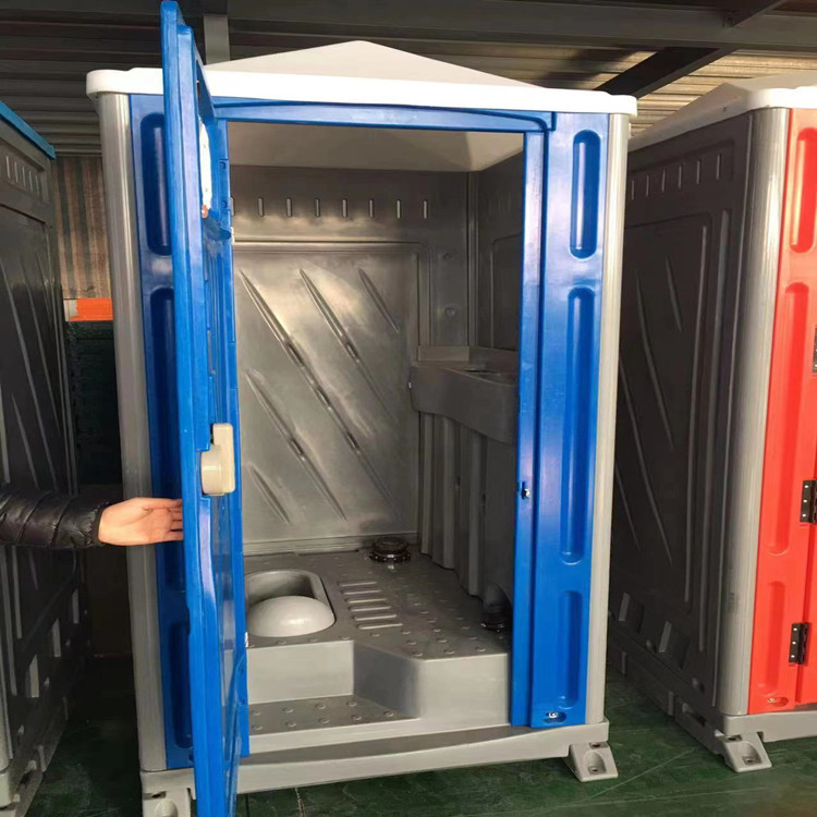 Plastic assembly mobile toilet toilet integrated toilet large capacity manure box toilet outlet temporary toilet