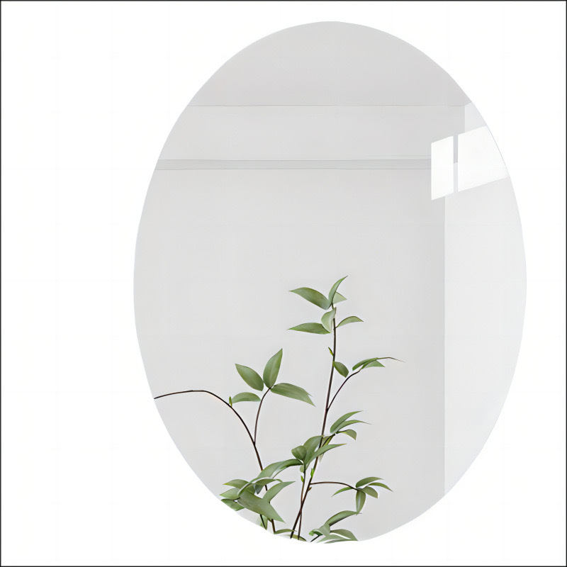 Acrylic Round Oval Wall Self-adhesive Full-length Mirror Wardrobe Mirror Home Dormitory Makeup Internet-famous Full-length Mirror Explosion-proof