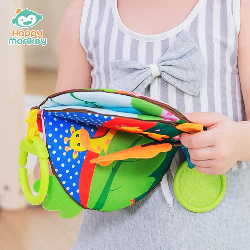 Happy Monkey Happy Monkey King Baby Cloth Book Can Not Be Torn 3D Stereo Cognitive Puzzle Hanging Type