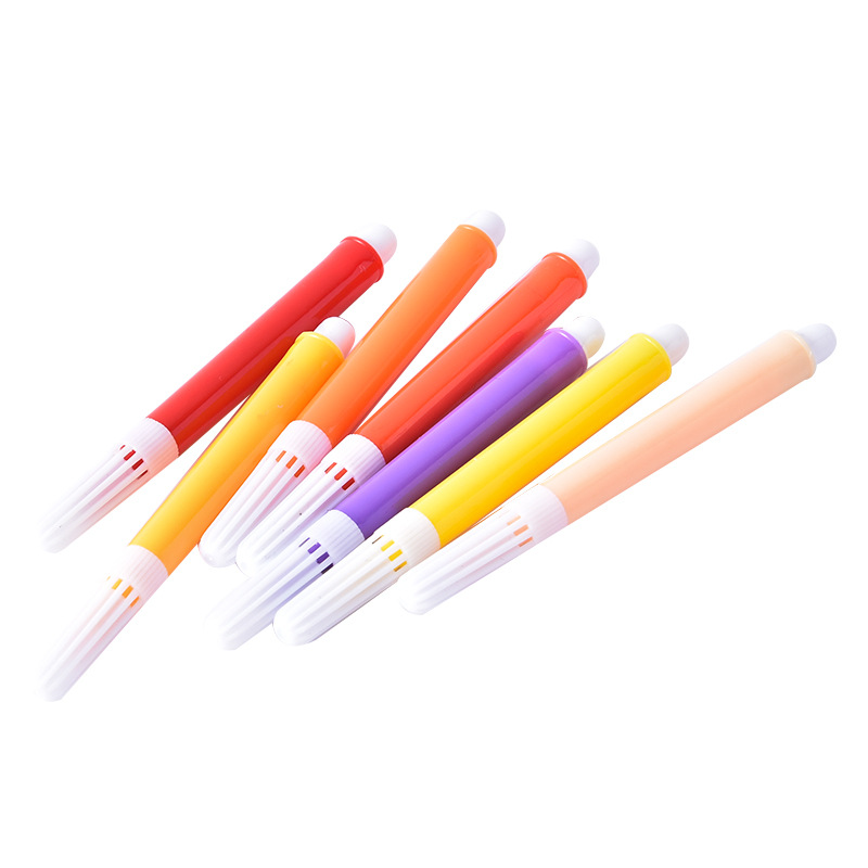 Factory children's art supplies washable color brush graffiti pen 3/4/5/6/8 color bag children's watercolor pen