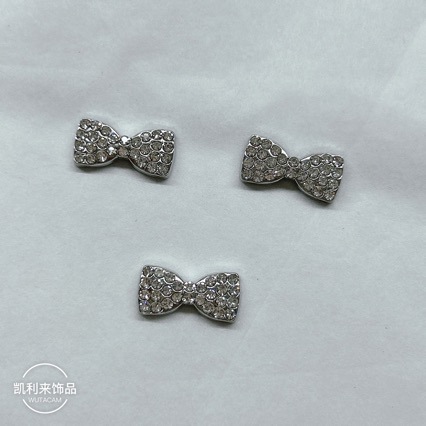 Cartoon Colored Diamond Hello Kitty Head Bow Metal Accessories DIY Headwear Hairpin Mobile Phone Case Glue Dropping Accessories