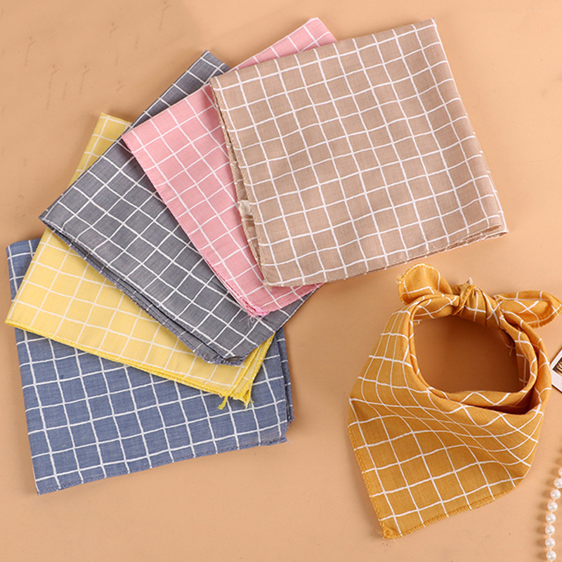 Оптовая продажа, детский квадратный шарф, хлопковый и льняной, маленький квадратный полотенце
