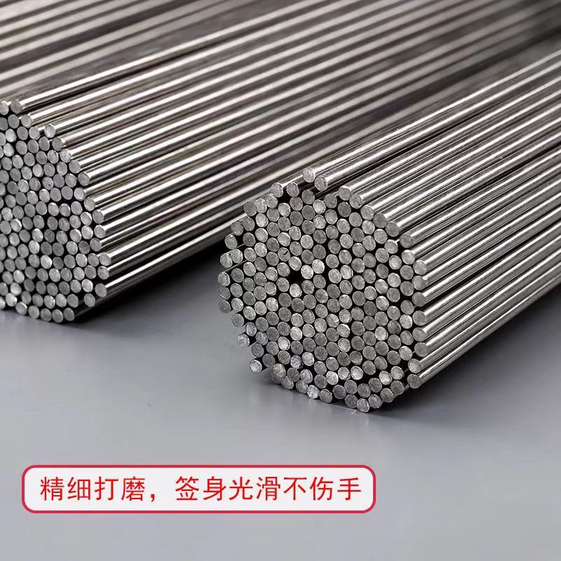 Non-Magnetic Stainless Steel Round Skewers Mutton Skewers Barbecue Needle Barbecue Skewers Outdoor Steel Skewers Barbecue Supplies Barbecue Skewers