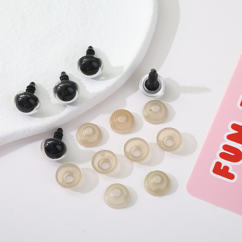 Cross Border Plush Toy Eyes TY Plastic Glitter Eyes Plastic Crystal Color Toy Shark Eyes Accessories