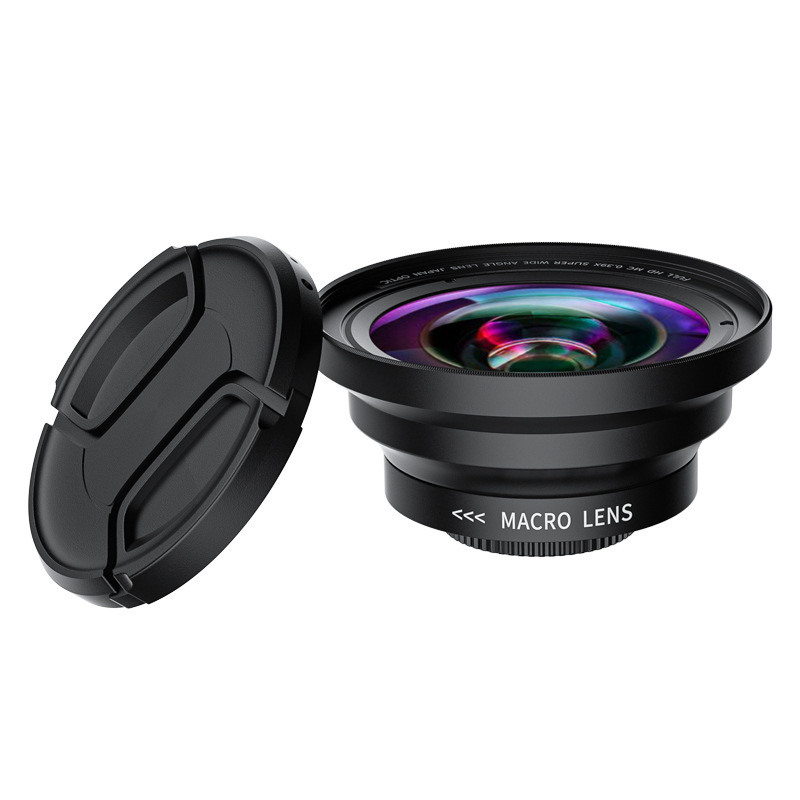 37/49/52mm Mirrorless Camera Lens Uv72Mm 0.39X Wide-Angle Macro Two-In-One with Additional Filters