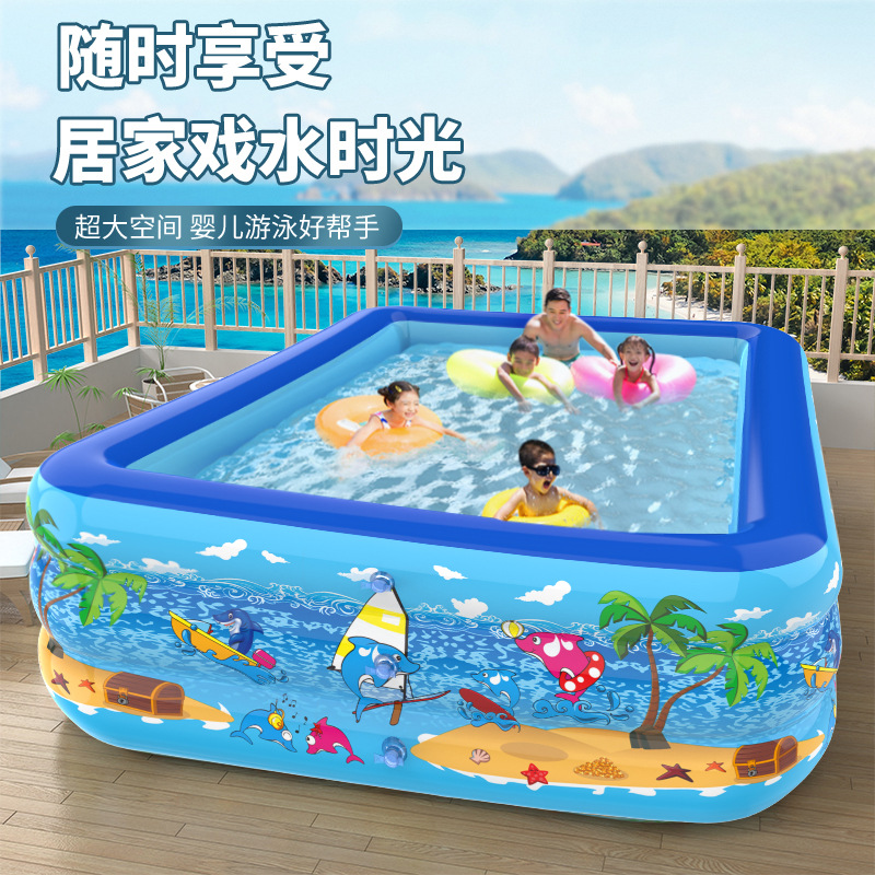 Inflatable Swimming Pool for Home Use, Children's Water Pool, Large Outdoor Family Pool, Thickened Pvc Pool