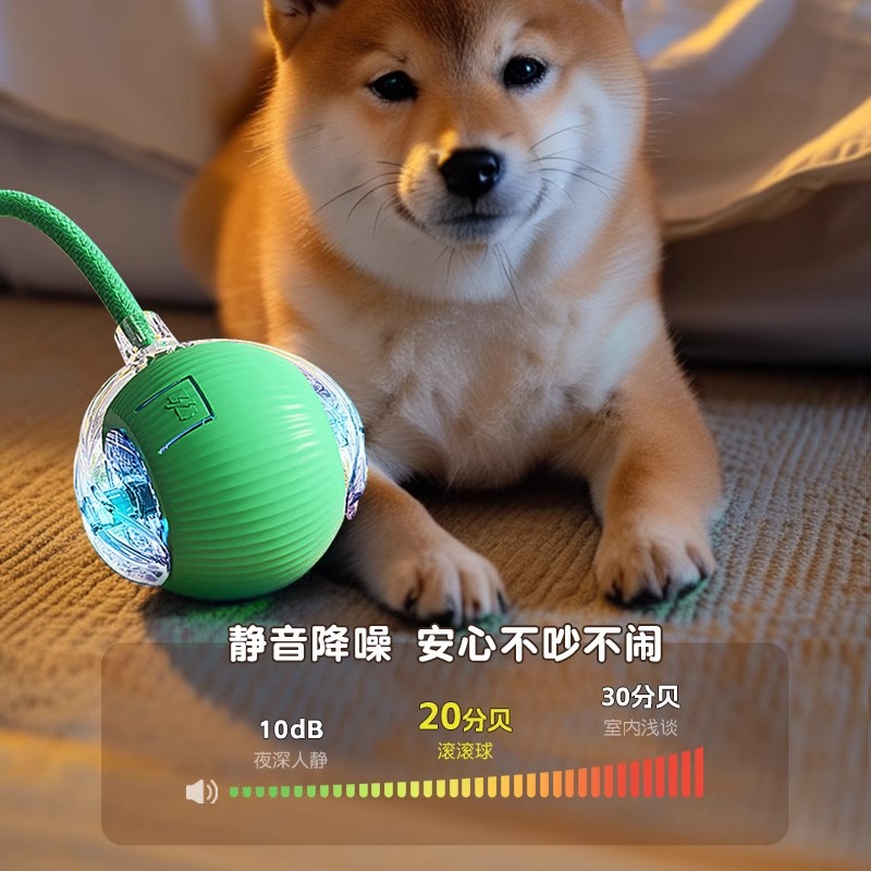 Dog Toy Automatic Dog Walking Ball Pet Puppy Self-hi to relieve boredom and bite resistance Electric Intelligent Dog Tuck Jumping Ball Artifact