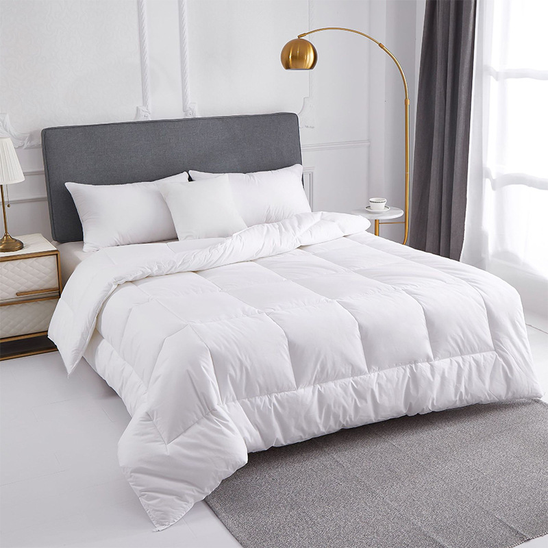 Pure White Cotton Hotel-Specific Bedding Quilt Core Hotel and B&B Anti-Feather Cloth Quilt Four-Season Quilt Manufacturer Warm