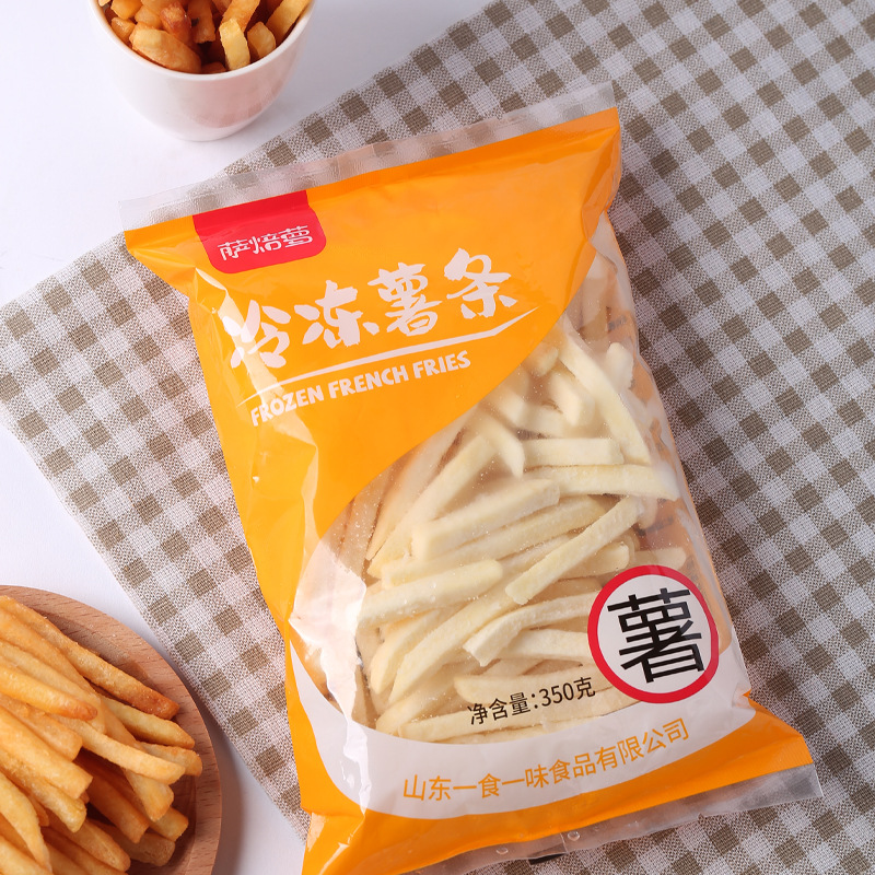 Frozen French Fries Semi-Finished Products for Home and Commercial Use, Fried French Fries, Air Fryer, Easy to Operate, Quick Freezing
