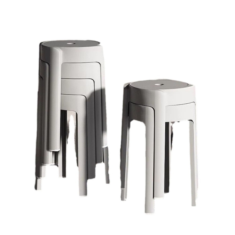 Plastic Stool, Household Spare Stool, Stackable Thickeneded Windmill Stool, Modern Simple Plastic Bench, Dining Table, Cyclone Chair