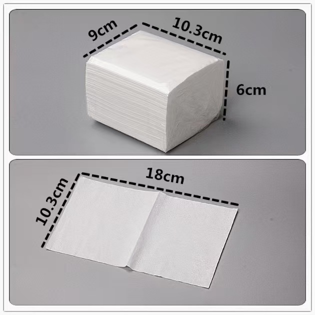 3-storey 100-smoking hotel restaurant white bag commercial short-smoking paper whole box special paper towel homestay toilet paper