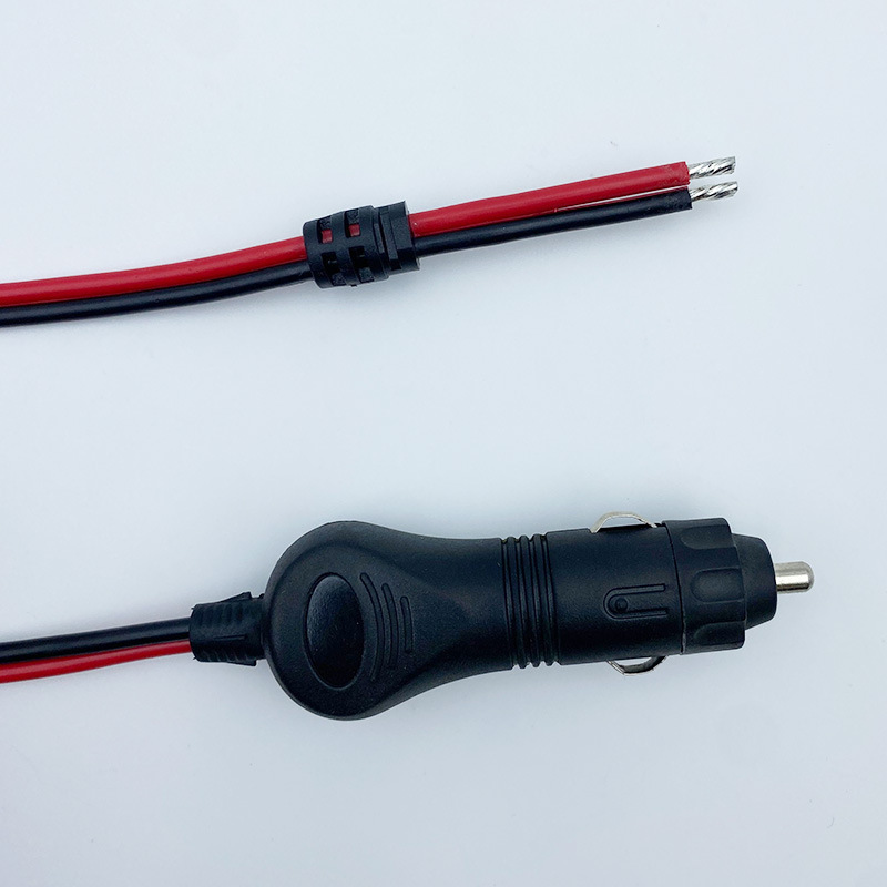 Lw029 Red and Black Double Parallel 2.5 Square Cigarette Lighter Nylon High Temperature Resistant Material Copper Conductor Sr Direct Supply Cigarette Lighter