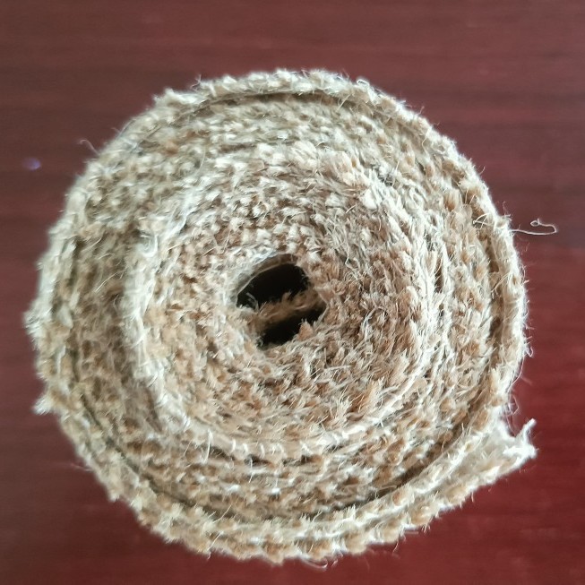 Manufacturer Sells Vintage Jute Rolls, Solid Color Burlap Rolls, Banquet Vase Decorative Strips, Coarse Jute Banquet Decoration